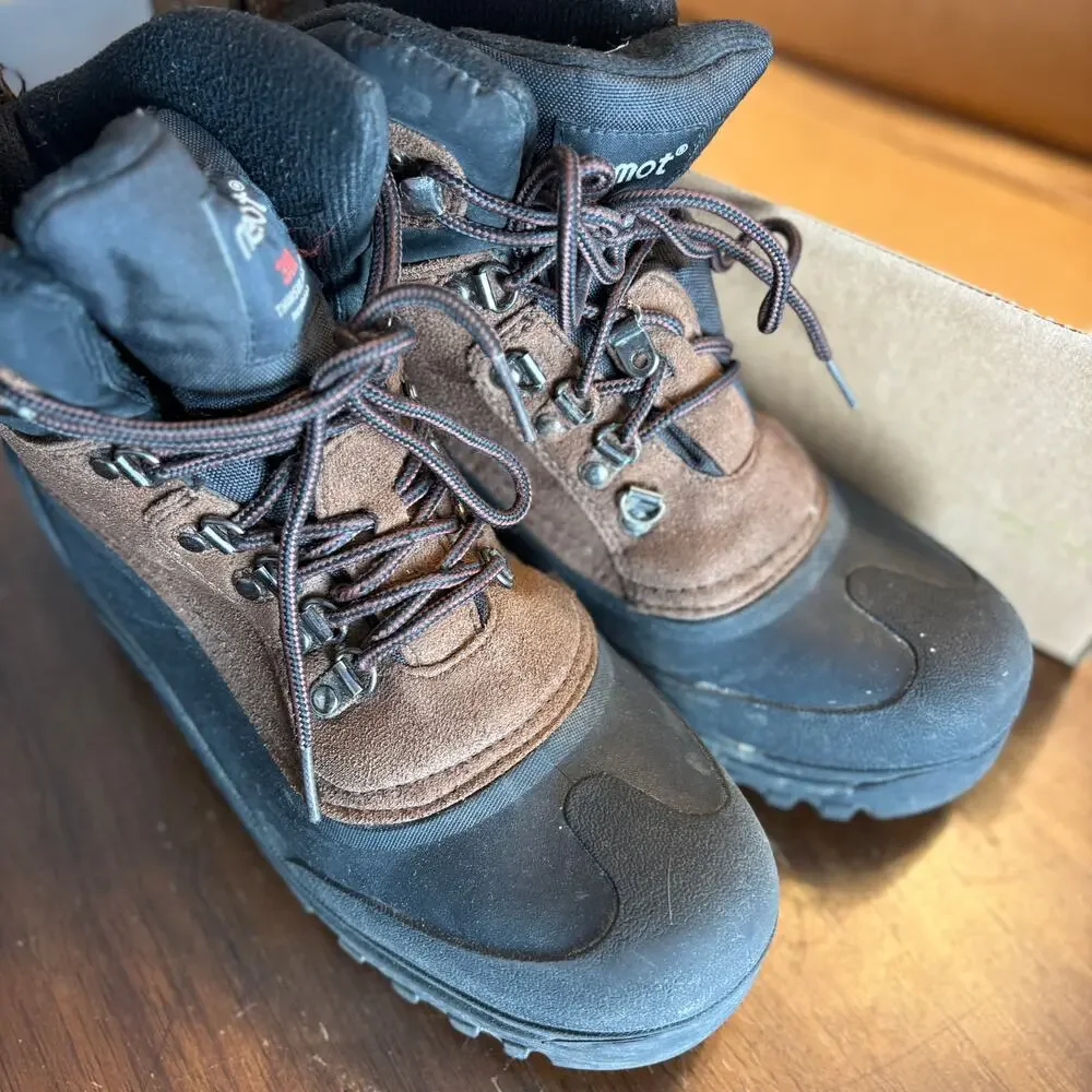 Riemot Womens Winter Waterproof Boots 11 Hike Warm Snow Work Lace Up